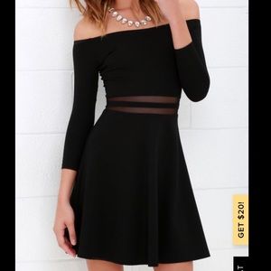Lulu’s Black Skater Dress